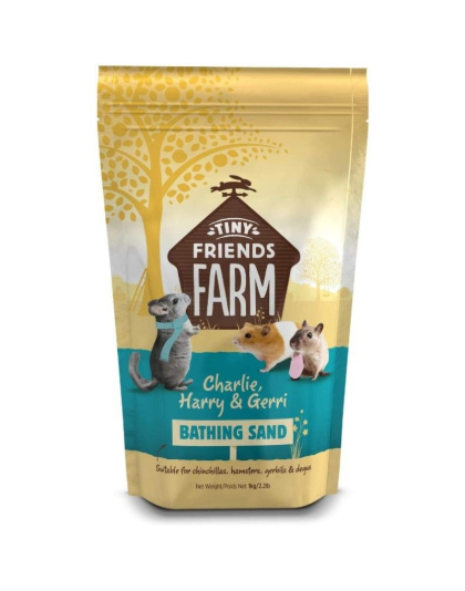 Supreme Tiny Friends Farm Charlie, Harry & Gerri Bathing Sand - 2.2 lbs