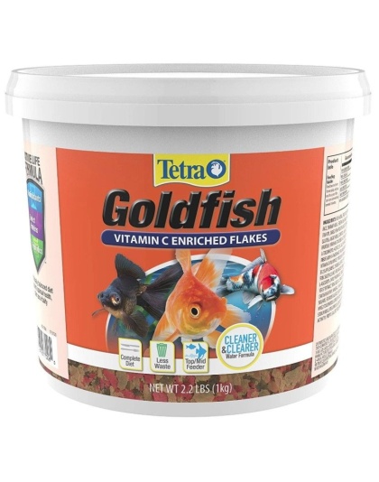 Tetra Goldfish Vitamin C Enriched Flakes - 2.2 lbs