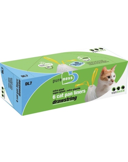 Van Ness Drawstring Cat Pan Liners - X-Giant (6 Pack)