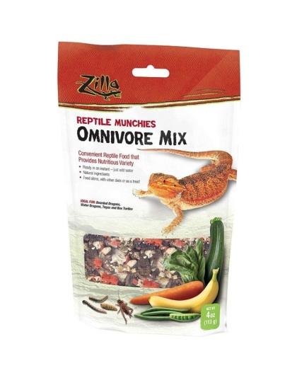 Zilla Reptile Munchies - Omnivore Mix - 4 oz