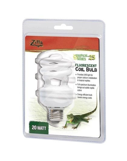 Zilla Tropical UV Coil Lamp - 20 Watts