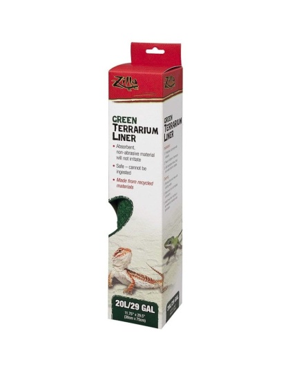 Zilla Green Terrarium Liner - 20L/29 Gallon Tanks - (11.75"L x 29.5"W)