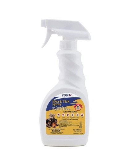 Zodiac Flea & Tick Spray for Dogs, Puppies, Cats & Kittens - 16 oz