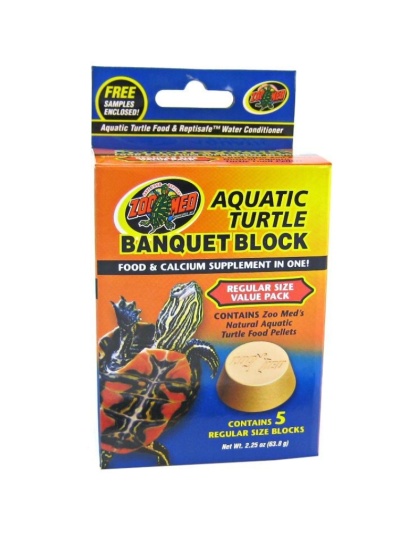 Zoo Med Aquatic Turtle Banquet Block - Regular (5 Pack)