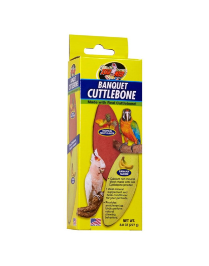 Zoo Med Banquet Cuttlebone - Tropical Fruit & Banana Flavor - Large - 2 Pack - (8 oz)