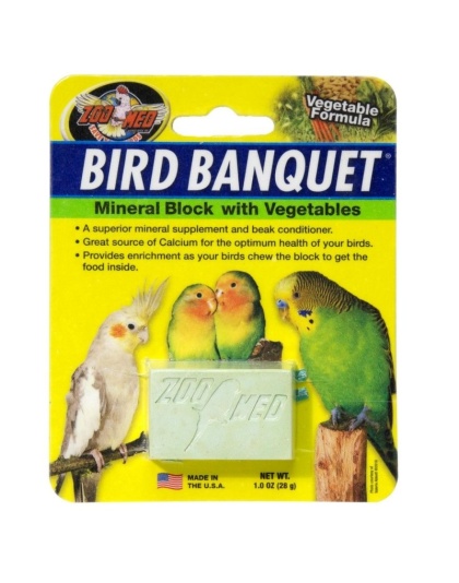 Zoo Med Bird Banquet Vegetable Block - 1 count