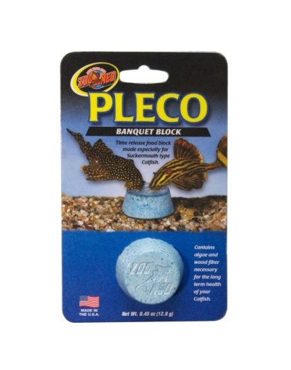 Zoo Med Pleco Banquet Block - 1 Pack - (0.45 oz / 12.8 grams)