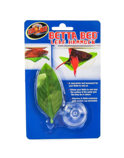 Zoo Med Aquatic Betta Bed Leaf Hammock - Standard - 1 Count - (3.5" Long)
