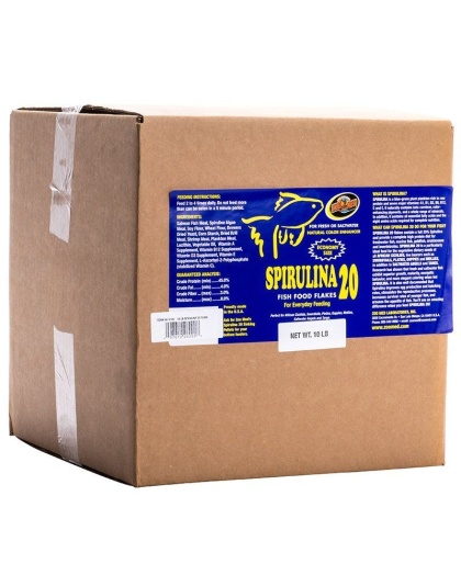 Zoo Med Spirulina 20 Flakes Fish Food - 10 lbs