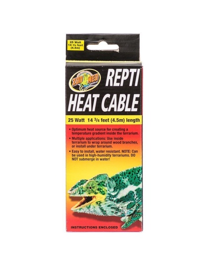Zoo Med Repti Heat Cable - 25 Watts (14.75' L)
