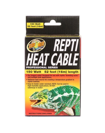 Zoo Med Repti Heat Cable - 150 Watts (50' L)