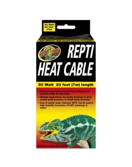 Zoo Med Repti Heat Cable - 50 watt (23'L)