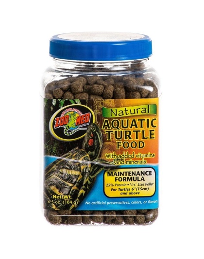 Zoo Med Natural Aquatic Turtle Food - Maintenance Formula (Pellets) - 6.5 oz