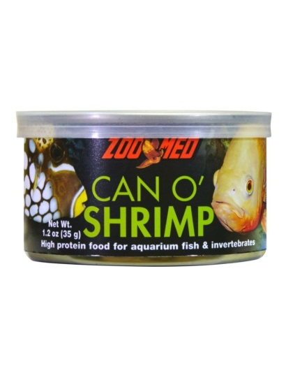 Zoo Med Can O Shrimp High Protein Food for Aquarium Fish & Invertebrates - 1.2 oz