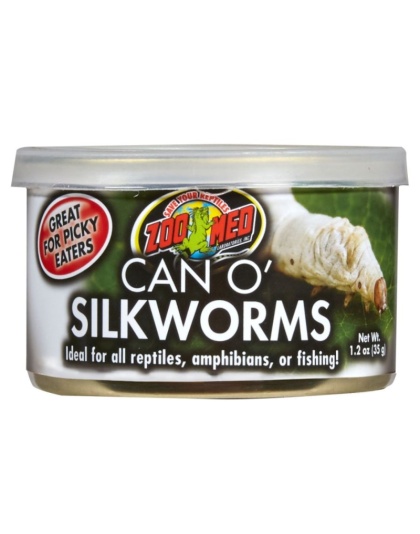 Zoo Med Can O' Silkworms - 1.2 oz (35 g)