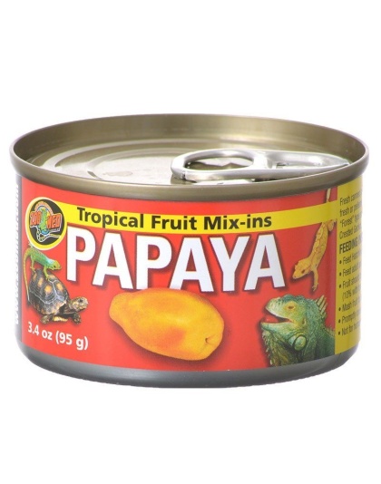 Zoo Med Tropical Friut Mix-ins Papaya Reptile Treat - 4 oz