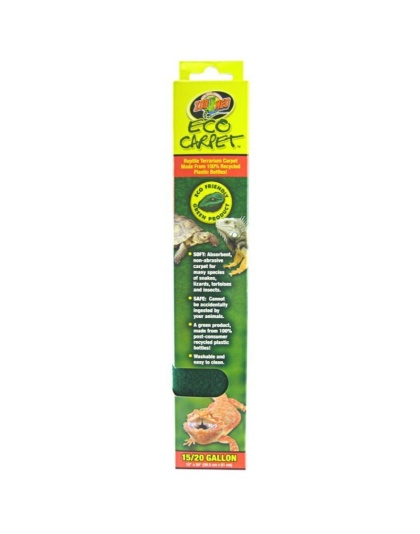 Zoo Med Eco Carpet Reptile Carpet - Green - 15-20 Gallon (12" x 24")