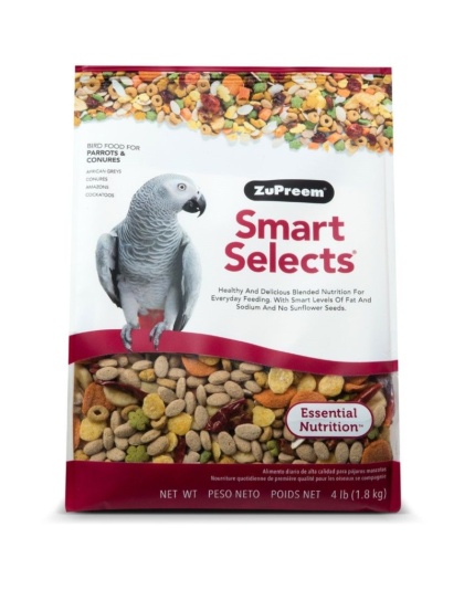 ZuPreem Smart Selects Bird Food for Parrots & Conures - 4 lbs