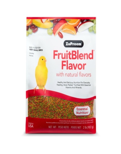ZuPreem FruitBlend Flavor Bird Food for Very Small Birds - 2 lbs